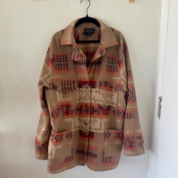 PENDLETON Ladies Wool Shirt Jacket - Size LG - Like New - Worn Once! - Picture 4 of 7